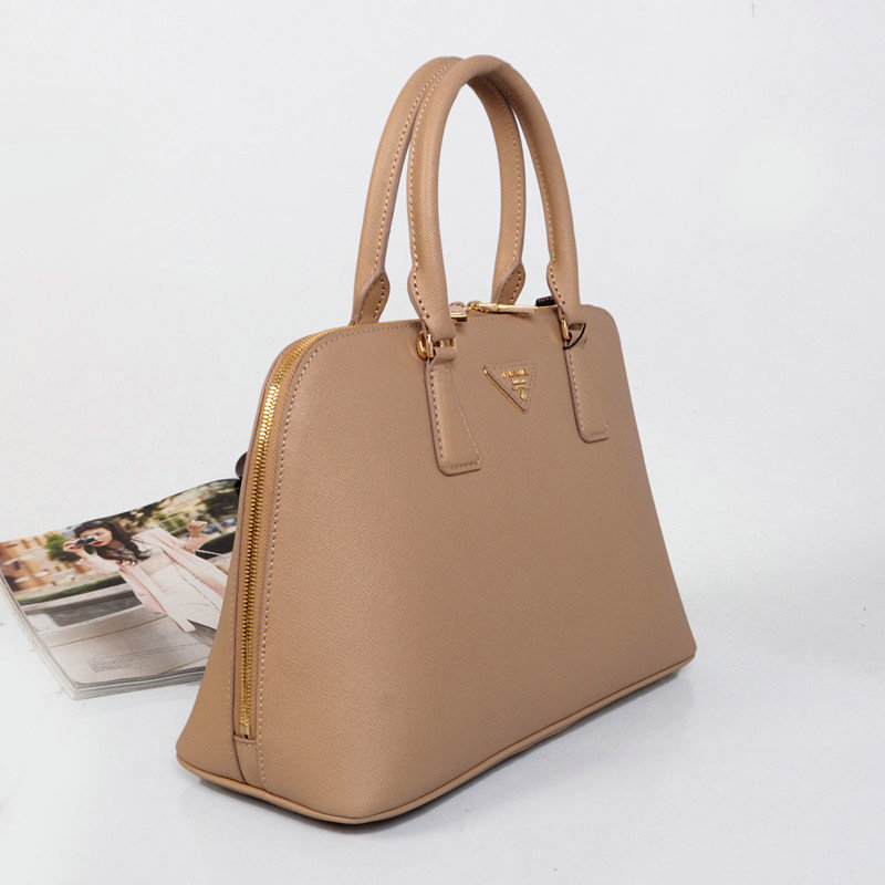 2014 Prada Saffiano Leather Two Handle Bag BL0816 lake apricot for sale